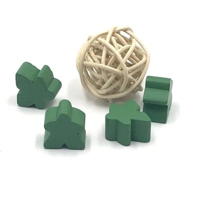 5 Stuks Houten Pion Schaak Standaard Maat 16 Mm Voor Meeple Carcassonne Bordspel Accessoires 16Mm*16Mm groen