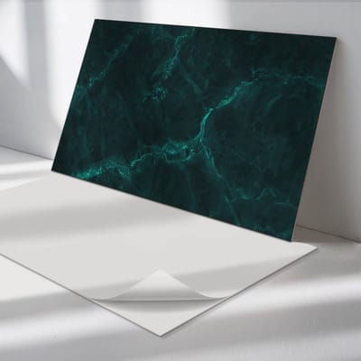 Wallfluent Vinyl Wandpaneel - Marmerpatroon met aderen Zelfklevend Muurpaneel - 100 cm x 50 cm - Groente Vinyl Wandpaneel - 1 stuk - Rechthoekig Wandbekleding Vinyl - Texturen Wandpaneel - Vinyl Wandbekleding - Wandpaneel Keuken en Badkamer