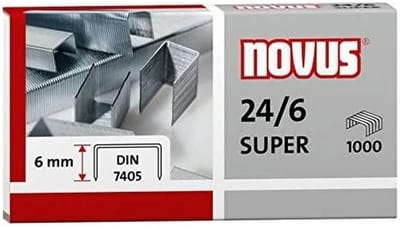 Verzinkte nietjes en navulcassettes 24/6 - 1000 stuks
