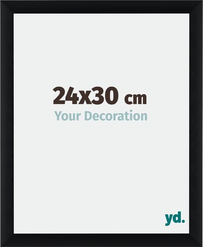 Your Decoration - Fotolijst 24x30 cm - Aluminium - Zwart Geborsteld - Tucson