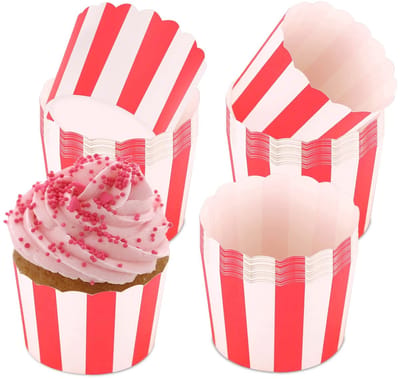 Dailygoods- Muffinvormpjes Set van 50 - Mini Muffinvormpjes - Hittebestendig tot 200 °C - Voedselveilig Papier - Ideaal voor Feestjes - Gemakkelijk in Gebruik - Cupcakevormpjes