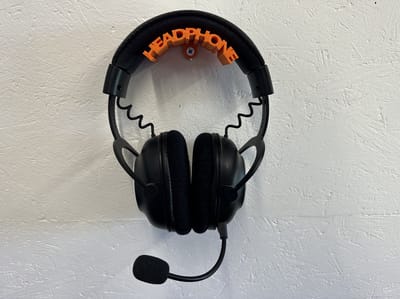 Hoofdtelefoon houder - muurbevestiging - wandbevestiging - Oranje