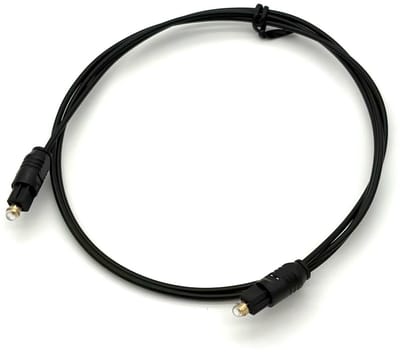 Toslink Kabel 1 Meter – Optische Audiokabel – Digitale Optical Audio Kabel voor TV, Soundbar en Receiver