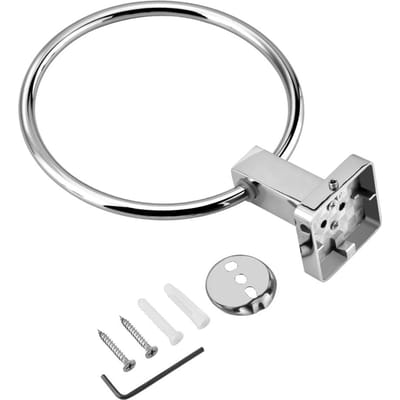Roestvrij Staal Handdoekringhouder Badkameraccessoires Wandmontage gray