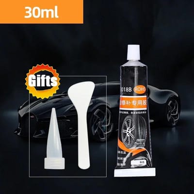 30/50ml Waterdichte Hittebestendige Bandenreparatievloeistof Zwarte Sterke Rubberlijmen Hechtlijm Auto Reparatie Gereedschap white