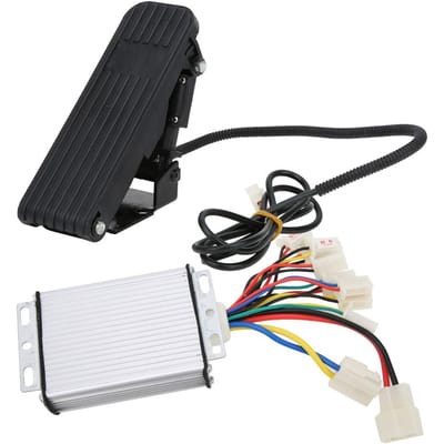 48V 1000W Borstelcontroller met Voetpedaalset voor Elektrische Fiets Motorfiets Driewieler