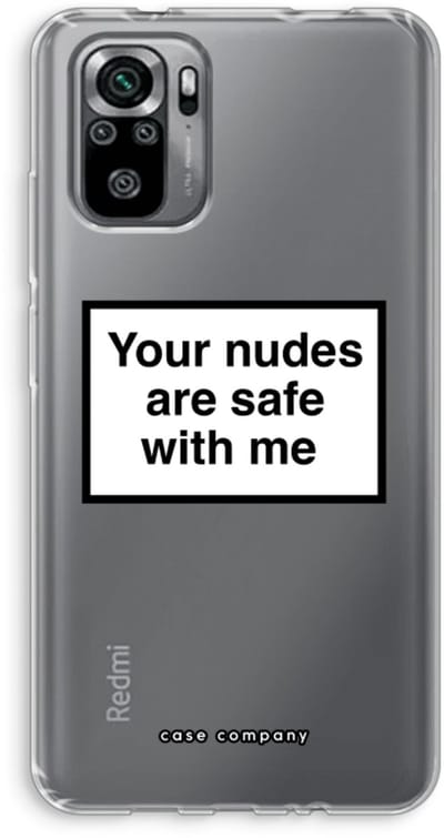 Case Company® - Hoesje geschikt voor Xiaomi Redmi Note 10S hoesje - Safe with me - Soft Cover Telefoonhoesje - Bescherming aan alle Kanten en Schermrand
