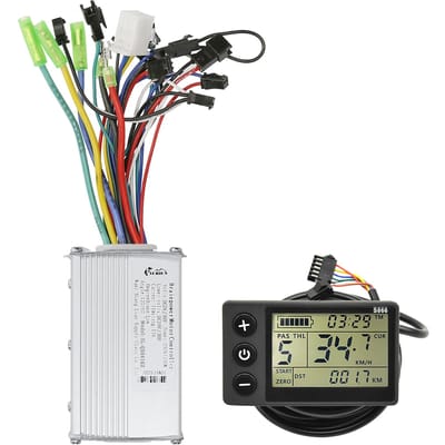 LCD-schermpaneel borstelloze controllerkit voor elektrische fiets elektrische scooter 24-36V white