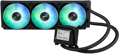 ASUS MAX Gaming LC 360 ARGB LCD - All-in-One Waterkoeler - 2,4 Inch Scherm - 360mm Radiator - ARGB Verlichting - Zwart