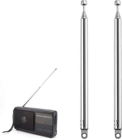 ONF3 - Telescopische Antenne - Draagbare FM-radio-antennes - Verbeterde signaalontvangst - 74 cm - 7 secties antenne - Geschikt voor tv en radio...