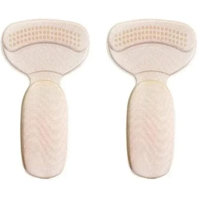 T-vormige 2-in-1 Hielkussentje, Schuim Half Maat Kussentje, Verdikt Antislip Hoge Hakken, Anti-Slijtage Hielkussentje kaki