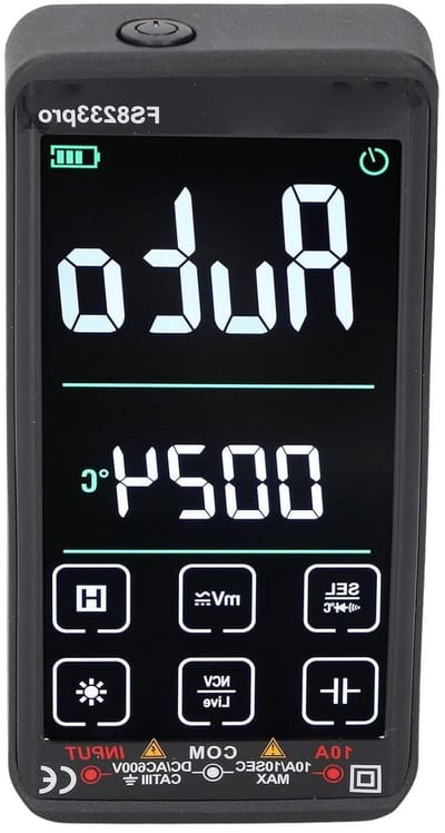 Digitale Multimeter - Spanningsmeter Tester - Elektronica Testen - Hoge Gevoeligheid Sonden - Compact Ontwerp - Zwart