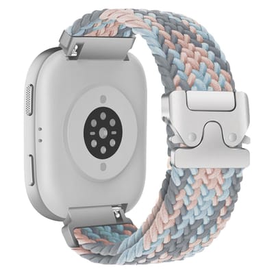 Dailygoods- Horlogebandje 22 mm nylon - Ademend - Comfortabel - Zacht - Compatibel met Amazfit - Voor Amazfit GTR 4/GTR 3/GTR 3 Pro - Horlogearmband