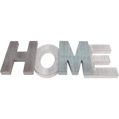Houten HOME Bord Verouderd Retro Eendelig Ontwerp Exquise Houten Letters Decoratie Ornamenten gray