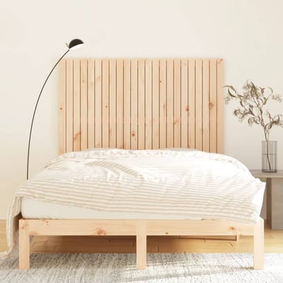 vidaXL - Wandhoofdbord - 146,5x3x110 - cm - massief - grenenhout
