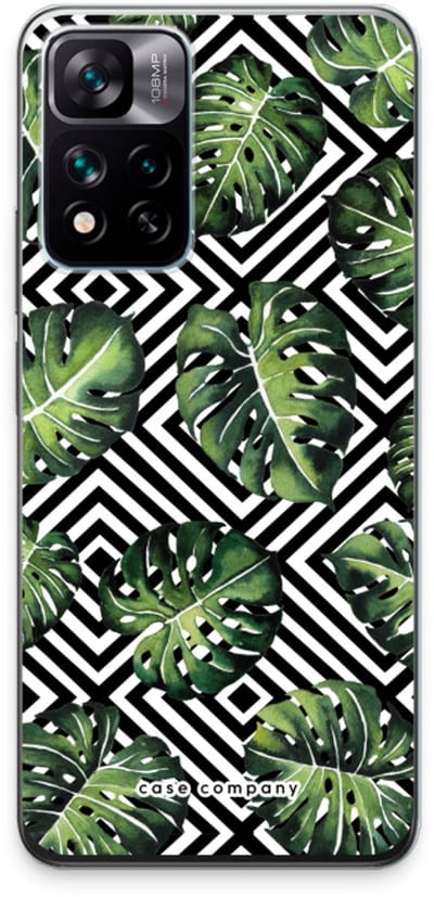 Case Company® - Hoesje geschikt voor Xiaomi 11i hoesje - Geometrische jungle - Soft Cover Telefoonhoesje - Bescherming aan alle Kanten en Schermrand