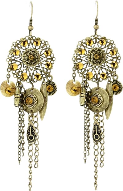 Behave - Oorbellen hanger - Schelp detail boho stijl - Festival look