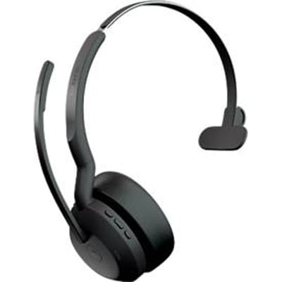 Headset Jabra Evolve2 55 link380c mono, bereik tot 30 m, tot 10 u, MS-teams geoptimaliseerd, zwart