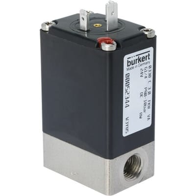 Magneetventiel G1/4'' NC RVS FKM -1-6bar/-15-87psi 24VDC Vacuüm 0330 20030877