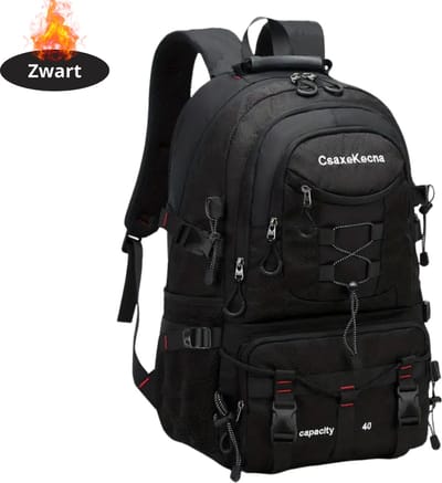 Livano Rugzak - Dames - Heren - Meisje - Jongens - Backpack - Outdoor - Zwart