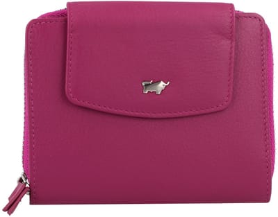 Braun Büffel Joy Portemonnee RFID-bescherming Leer 12 cm - Dames - Horizontaal - purple plum