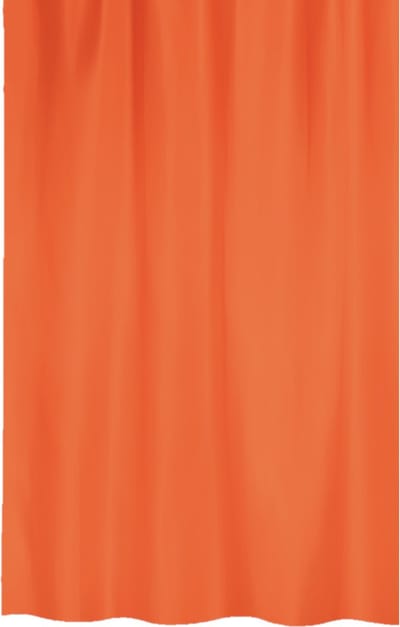MSV Douchegordijn - oranje - gerecycled polyester - 180 x 200 cm - wasbaar - Voor bad en douche
