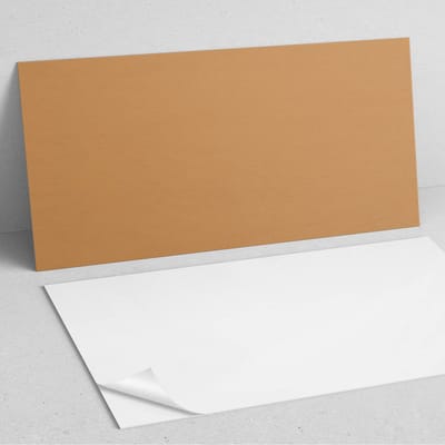 Coloray Wandpanelen Zelfklevend - Kleur Oranje PVC Wandpaneel - 100 cm x 50 cm - Oranje Wandbekleding Zelfklevend - 1 stuk - Eénkleurige Wandpanelen Zelfklevend - Keuken Wandpanelen - Wandpanelen Badkamer