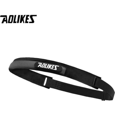 Aolikes Elastische Zweetband voor Hoofdomtrek Zacht Siliconen Zweetband voor Hardlopen Yoga Fietsen Geschikt Voor Mannen Vrouwen Fitness Basketbal Tennis Hoofdband zwart