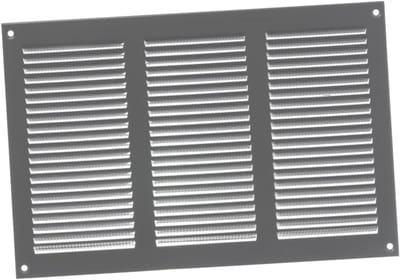 Ventilatierooster 300x200mm met Insectenhor - Metalen Roosters voor Toegang en Afvoer - Roestvrij Staal