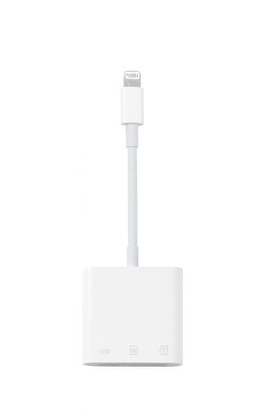 3-in-1 Lightning naar SD & MicroSD Kaartlezer Adapter – Met Extra Lightning Oplaadpoort – Geschikt voor iPhone & iPad – Geheugenkaart Adapter – Plug & Play – Wit