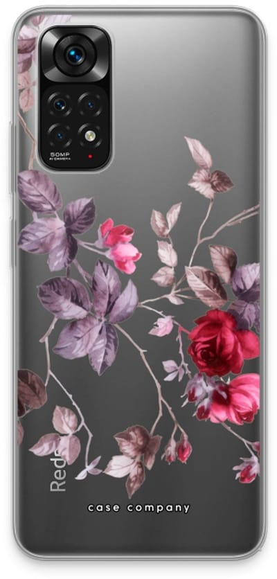 Case Company® - Hoesje geschikt voor Xiaomi Redmi Note 11 hoesje - Mooie bloemen - Soft Cover Telefoonhoesje - Bescherming aan alle Kanten en Schermrand