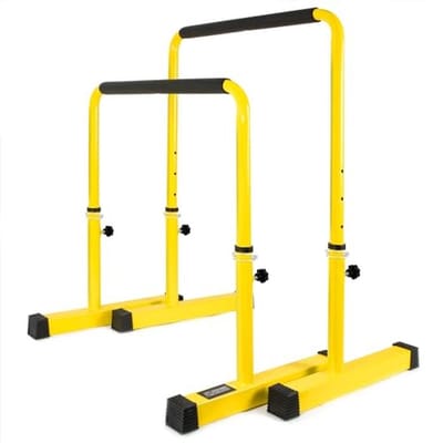 Verstelbare Dip Bar voor Krachttraining - Hoogte 76-98 cm - Geschikt voor Thuis Gym - 3 Kleuren