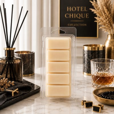 Waxmelts Royal Amber - Snapbar - 55 gram - Sojawas - Handmade - Dierproefvrij - Vegan - Huisparfum - Hotel Chique - Voor in geurbrander - Waxbrander - Geur in huis - Wax melt - Geurkaars - Parfum