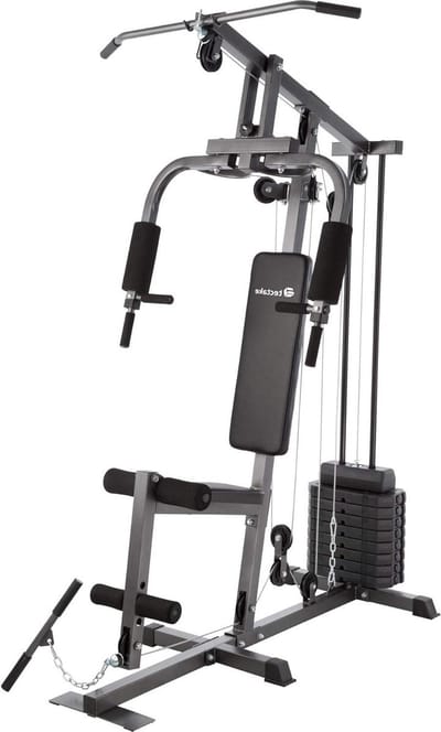 Krachtstation Home Gym - Thuissportsysteem Power Tower - Full Body Workout - Veelzijdige Oefeningen - 150 kg Belasting - Zwart