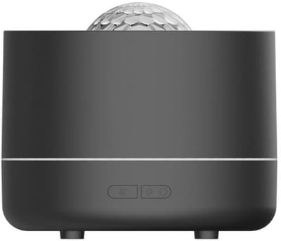 GELLDG Aromadiffuser in projectorstijl - Diffuser voor etherische oliën - Met 7-kleurige ledverlichting - Geschikt voor slaapkamers, woonkamers en kantoren - Elektrische geurdiffuser voor binnen - Zwart