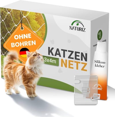 Kattennet Balkon - Veiligheidsnet Kat - Balkon Bescherming - Zonder Boren Installatie - 3 x Meter - Transparant