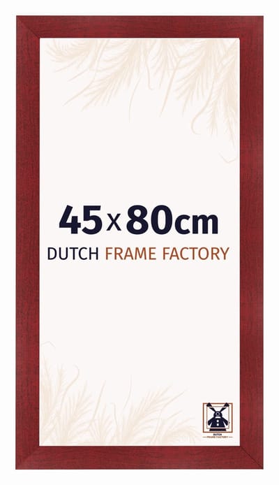 Fotolijst 45x80 cm - MDF - Wijnrood Geveegd - Praag