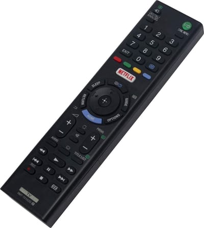 Afstandsbediening universeel - Geschikt voor Sony Smart TV - RMT-TX100D - Vervangende afstandsbediening voor televisie - Remote control - Zwart - Jonyx