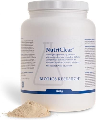 Biotics Nutriclear - 670 gram - biotica supplementen