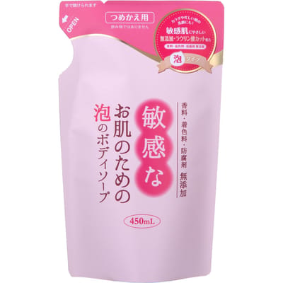 CLOVER - Foam Body Soap For Sensitive Skin 450ml Refill
