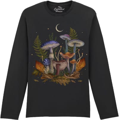 Paddestoelen Mushroom Cover The Coloured House Longsleeve T-shirt XXL
