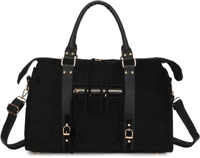 Gallantry® Dames Handtas – Grote Schoudertas – Weekendtas Dames – Ruime Reistas met Rits – Dames Tas - Zwart
