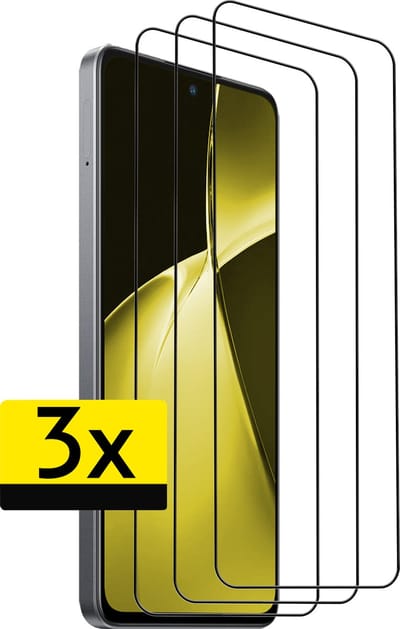 Screenprotector - Geschikt voor OnePlus Nord CE 4 Lite - 3 Stuks - Full Cover - Beschermglas - Gehard Glas - Tempered Glass - Screen Protector
