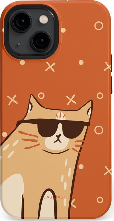 Casetastic Hoesje Geschikt voor Apple iPhone 13 Mini Magsafe - Stijlvolle Beschermende Duo-layer Case - CoolCat