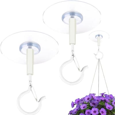 longziming -Zelfklevende Plafondhaken - Kleefhaken Voor Plafond - Decoratie Haken - Zonder Boren Bevestiging - Metaal En Pp En Robuust Pvc - Duurzaam Voor Binnen En Buiten - Ideaal Voor Huurwoningen - 8 Stuk