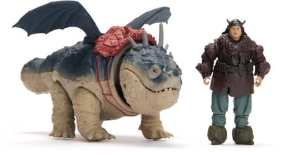How To Train Your Dragon - Hoe Tem Je Een Draak - Gronkel en Vissenpoot - Viking Duo Actiefiguren - Speelgoed