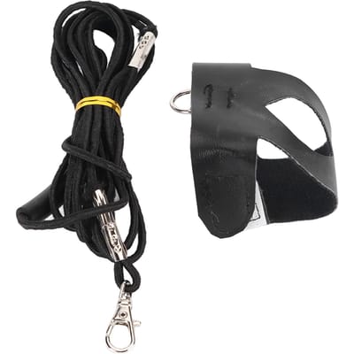 Harnais Laisse pour Oiseau Doux pour la Peau Respirant Léger Combinaison de Vol pour Oiseau de Compagnie avec Corde Élastique pour Calopsitte Noir S S black