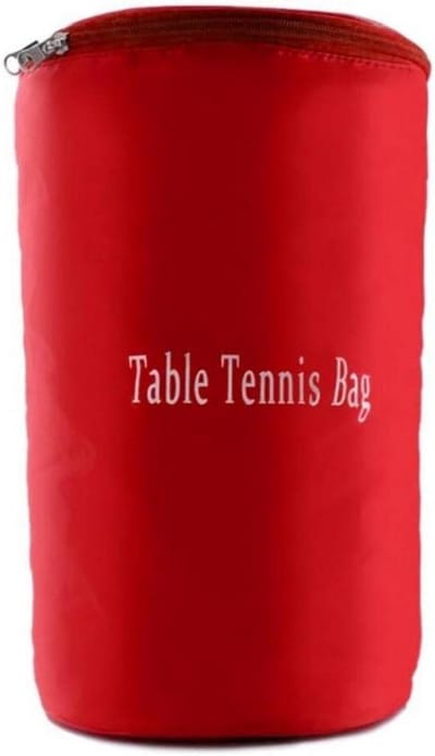 Tafeltennisballen Tas - Pingpong Ballen Opbergtas - Ballen Opbergen - Grote Capaciteit - 34 x 21 x 21cm - Rood