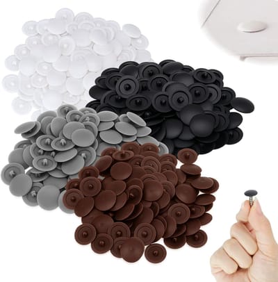 400 Stuks Schroefdeksels voor Meubels, Plastic Schroefkappen voor Reparatie en DIY, Geschikt voor Phillips Schroeven en Bevestigingen