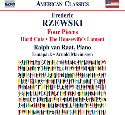 Ralph van Raat, Lunapark, Arnold Marinissen - Rzewski: Four Pieces | Hard Cuts | The Housewives' Lament (CD)